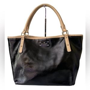 Kate Spade Sophie Black Patent Leather Tote Bag